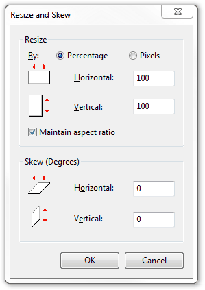 how do i resize a photo to 2x2 using paint